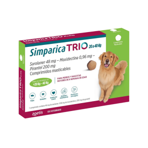 Simparica TRIO 1 Comp 20 a 40 kg